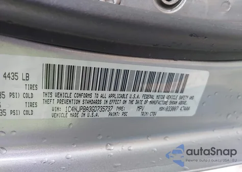 2016 Jeep Patriot Sport z USA, uszkodzony, nr VIN 1C4NJPBA3GD735737